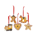 Bombki w kształcie pierniczków 10 szt.